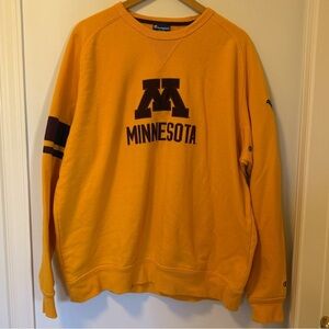 Minnesota Crewneck Yellow Gold Maroon Champion Heritage Tradition 2XL Gopher